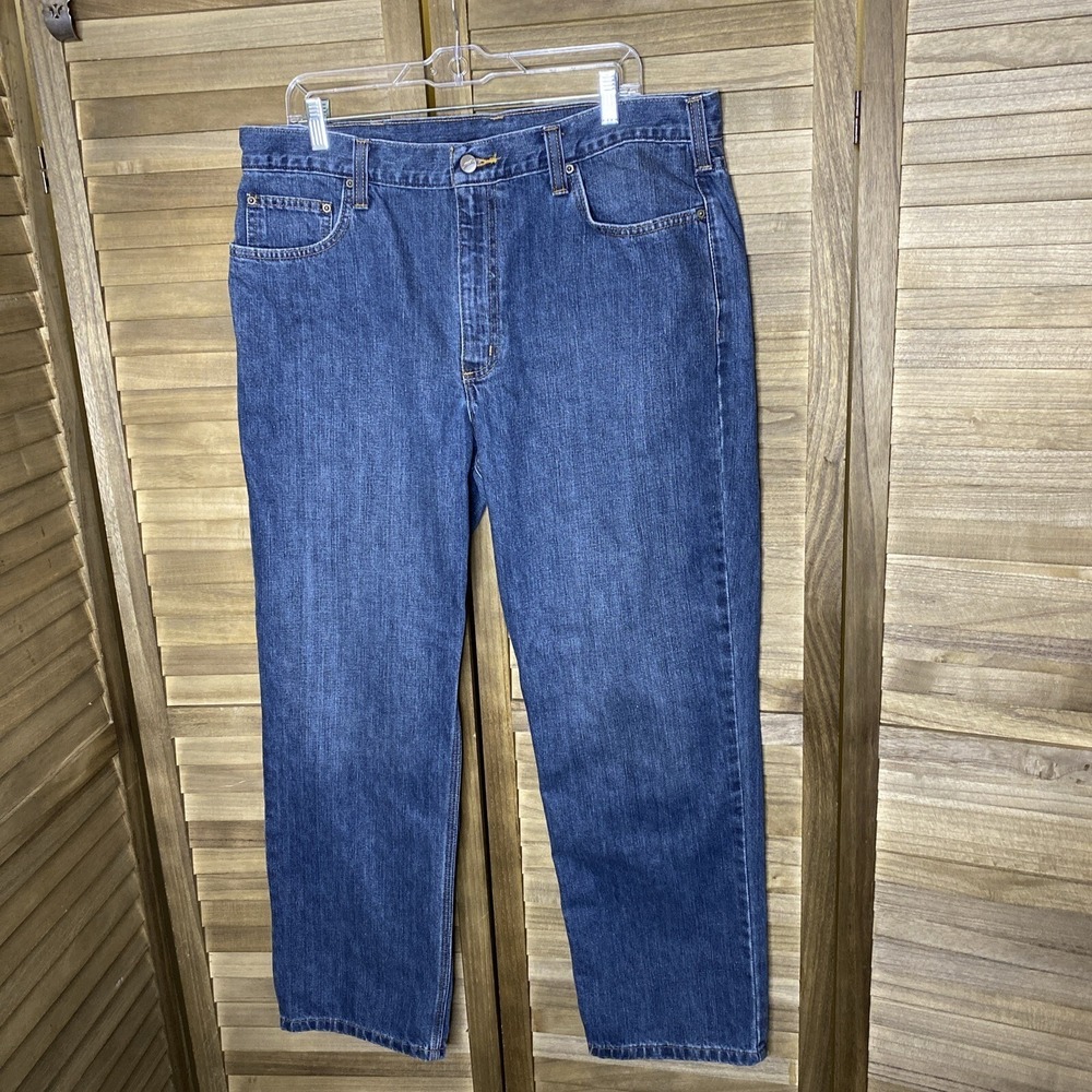 Carhartt Mens Relaxed Fit Tapered Leg Jeans Blue Denim 101483-968 38x30